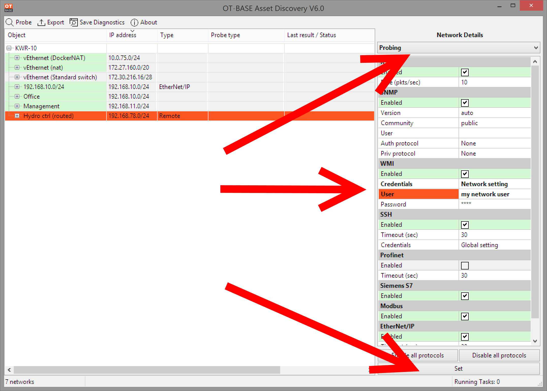 Setting Device Access Credentials OT BASE Help Center Langner Inc 